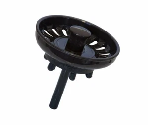 Kitchen Sink Basket Strainer Waste Plug Coloured Mocha Brown Mocca - Picture 1 of 6