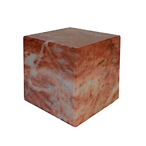 Red Marble Cube Table Sculpture Home Decor Design Sculpture H 10Cm - Picture 1 of 4
