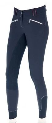 Damen Reithose Vollbesatz Reitsportplus Detroit NG mit 2 Taschen