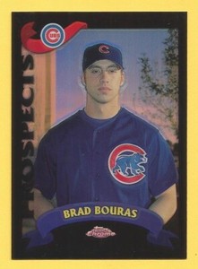 BRAD BOURAS 2002 Topps Chrome Traded Black Refractor RC #T246 Cubs #d 073/100