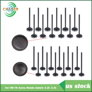 Intake Exhaust Valves For 00-10 Acura Honda Saturn 3.2L 3.5L SOHC J32A1 X24 - Picture 1 of 9