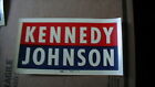 Oficjalna naklejka na okno kampanii John F. Kennedy 1960 VINTAGE!