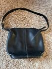 Vintage COACH Black Leather Purse Handbag Shoulder Crossbody Bag #H7C 4148