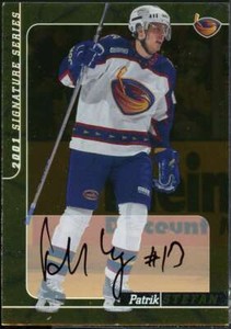 Patrik Stefan Card 2000-01 BAP Signature Series Autographs #137