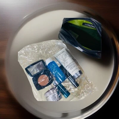 NUEVO Lancôme Paris, Bolsa de Maquillaje Cosmético, Bolsa de Artículos Sellada, 6 Artículos Crema Douceur Foto 1 de 4