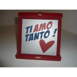 GADGET SAN VALENTINO TARGA DA TAVOLO IN SCATOLA - TI AMO TANTO! - Imagen 1 de 1
