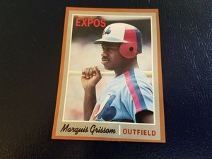 Marquis Grissom Montreal Expos 1992 Baseball Cards Magazine Brown Border