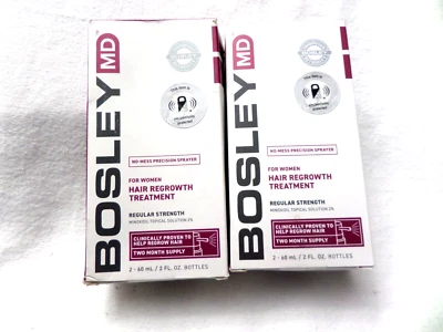 2- Bosley MD Regular Strength Minoxidil 2% For WOMEN Four Months Supply - Image 1 of 4