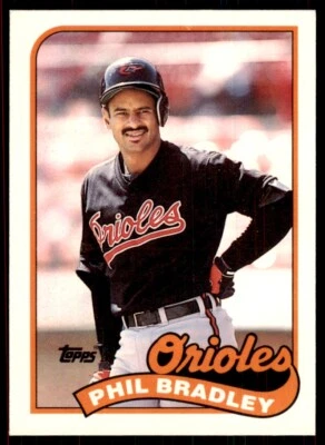 1989 Tops Traded Phil Bradley Baseball Cards #13T - Image 1 of 2