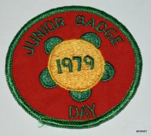Pfadfinder JUNIOR PATCH - 1979 - JUNIOR ABZEICHEN TAG - KOSTENLOSER VERSAND - Bild 1 von 1