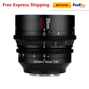 7artisans 35mm T1.05 Large Aperture ED Cine Lens for Fujifilm Fuji X-T3 Camera - Picture 1 of 12