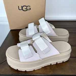 UGG Clem Suede Platform Slide Sandals Shoes EUC - Picture 1 of 9