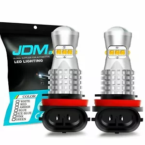 JDM ASTAR 2x 1200LM H11 Yellow High Power LED Fog Light Bulbs - Picture 1 of 11
