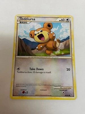 Teddiursa 65/95 Pokemon HG & SS Unleashed Common Non Holo NM/MINT 2010 box-S2 - Image 1 of 2