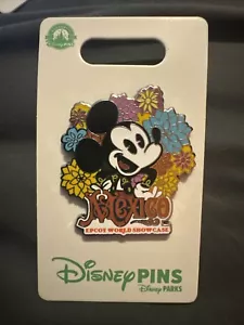 Disney Parks EPCOT Mickey with Flowers Mexico World Showcase Pin - Picture 1 of 1