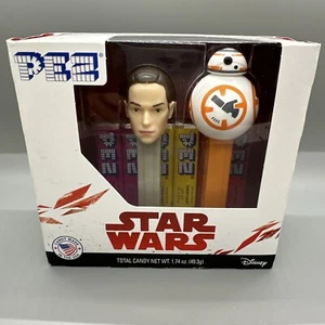 Juego de dulces Pez Star Wars 2017 vintage nuevo en caja sellada BB-8 y Rey - Imagen 1 de 9