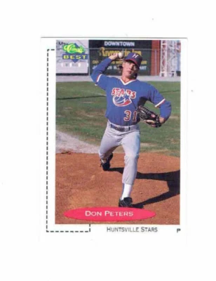 Don Peters Huntsville Stars Pitchers #288 Classic 1991 Baseball Card - Image 1 of 2