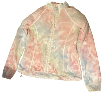 Chaqueta Fila Talla M Rosa Azul W Blanca Mujer Exterior Shell LS Atlética Poliéster Usada en Excelente Condición Foto 1 de 4