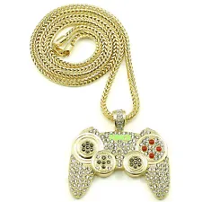 Iced Joypad Pendant Game Controller Necklace 36 Inch Franco Chain Bling MW3