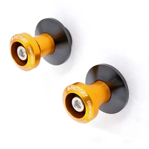 Gold SPMF 8MM Swingarm Stand Spools For Kawasaki Ninja H2 SX ABS 2015-2024 -MC - Picture 1 of 4