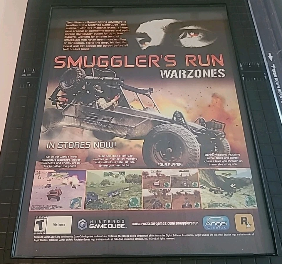 Anuncio impreso Smuggler's Run War Zones 2003 enmarcado 8,5X11 vintage  Foto 1 de 1