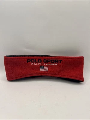 Diadema deportiva Polo Ralph Lauren vintage años 90 rojo calentador de oreja polar talla única Foto 1 de 4