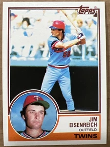 1983 Topps Baseball Jim Eisenreich #197 NM Rookie RC - Picture 1 of 2