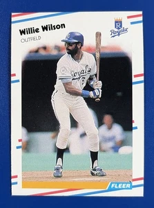 Fleer Baseball Willie Wilson Kansas City Royals 1988 #274 - Imagen 1 de 2