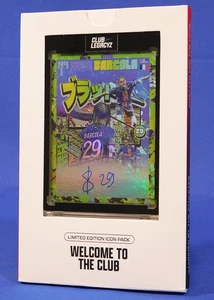 CLUB LEGACYZ SOCCER BRADLEY BARCOLA PURPLE MAGIC AUTO ED. CARD 00/10 - Picture 1 of 3