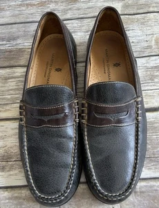 Martin Dingman Mens Bill Water Buffalo Leather Penny Loafer Sz 12W - Picture 1 of 7