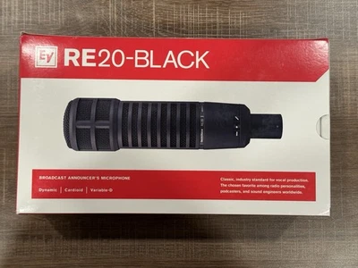 Electro-Voice RE20 Dynamic Broadcast Microphone with Variable-D - Black (Used) - Image 1 of 4
