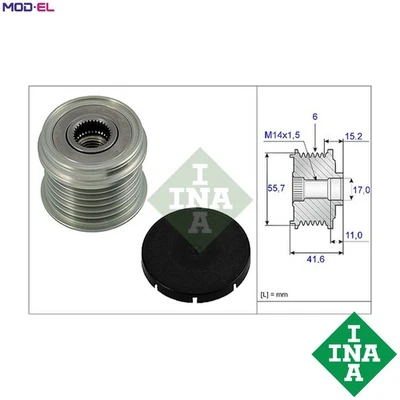 ALTERNATOR FREEWHEEL CLUTCH 535 0024 10 FOR VOLVO B4184S3/4184S 1.7L 4cyl S40 I - Image 1 of 4