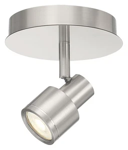 Access Lighting 63071LEDDLP Lincoln 6"W LED Semi-Flush Ceiling - Silver - Picture 1 of 12