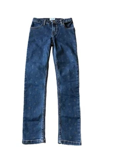 Mayoral Girls Youth Skinny Cut Blue Jeans Size 8 128cm Denim Adjustable Waist - Picture 1 of 14