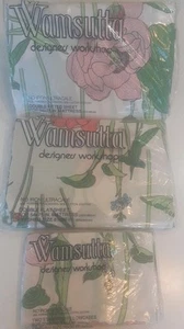 Wamsutta Water Flower By JAY YANG DOUBLE Sheet Set Fitted & Flat 2 PILLOW CASES - Picture 1 of 7
