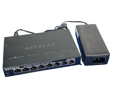 Netgear GS308P 8-Port Gigabit Ethernet Switch with 4-Port PoE Power Supply - Image 1 of 4