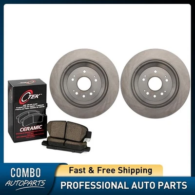 C-Tek Rear Disc Brake Pad Set Disc Brake Rotor fits Honda Crosstour 2012-2015 - Imagem 1 de 4