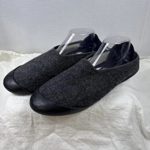 Mahabis Classic Slippers Wool Black Charcoal Dark Gray Men EU 44/US 10.5 - Picture 1 of 11