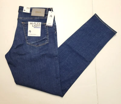 Nuevo $260 Brax HI-FLEX LIGHT Pantalones de mezclilla de ajuste moderno Chuck para hombre 34x34 Azul 34 Foto 1 de 4