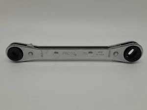 Proto 1112 Refrigeration Wrench 1/4" x 3/8" Square & 3/16" x 5/16" Square - Picture 1 of 9