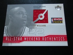 Tarjeta de camiseta Jay Williams 2003/04 UD ALL STAR FIN DE SEMANA AUTÉNTICA USADA EN JUEGOS #AS-JW - Imagen 1 de 3