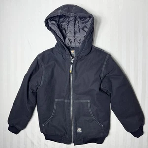 Berne Jacket Boys Size Large 14-16 Youth Canvas Quilted Lined Coat Work Chore - Imagen 1 de 18
