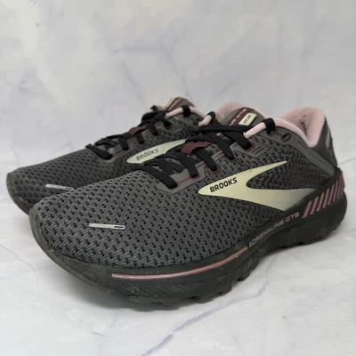 Brooks Adrenaline GTS 22 Womens Sz 10 M (B) Running Shoes Sneakers Gray - Image 1 of 4