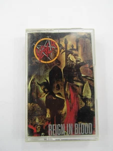 Slayer Reign in Blood Cassette Tape Geffen Records WB Thrash Death Metal 1986 - Picture 1 of 8
