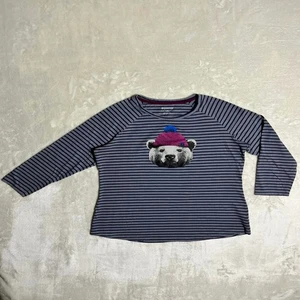 Columbia Graphic T-Shirt Girl's L Cute Bear Long Sleeve Tee Outdoor Animal Gorp - Picture 1 of 9