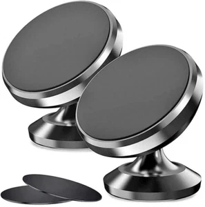 2PC Universal Magnetic Car Mount Cell Phone Holder Stand For iPhone Samsung GPS - Picture 1 of 4