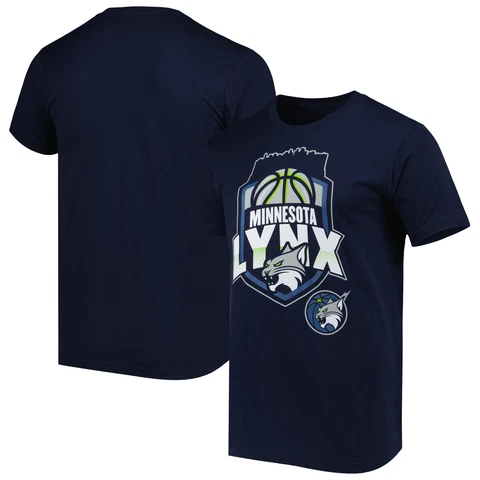 Unisex Stadium Essentials Navy Minnesota Lynx Crest T-Shirt Cover