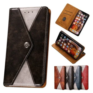 Card Wallet Leather Case Cover For Huawei Honor 7A Pro 20 30 50 Lite V10 View 10 - Picture 1 of 16