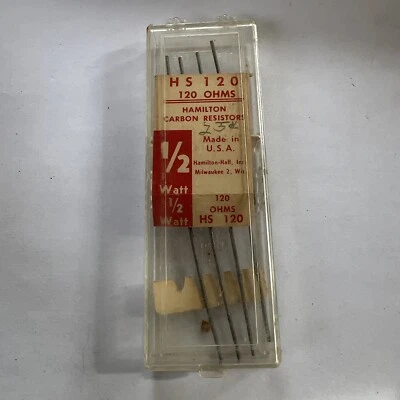Резисторы Hamilton Hall 1/2 Вт 120 Ом 4 дюйма в упаковке  - Изображение 1 из 3