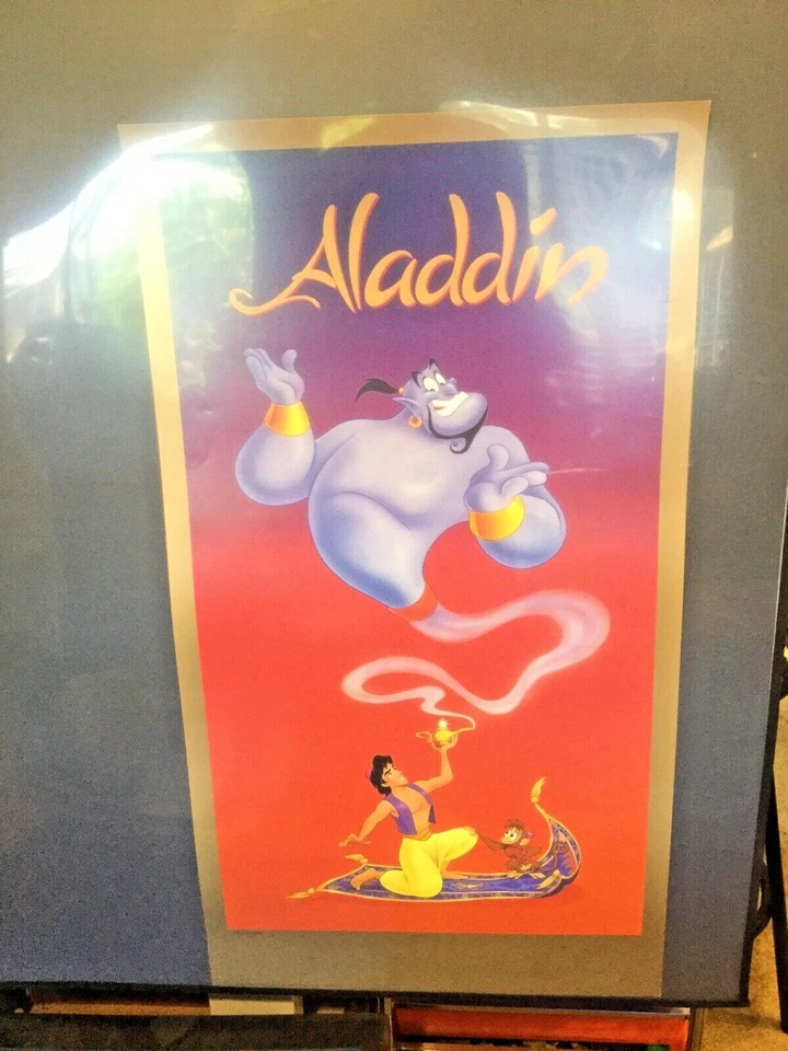 Póster de edición limitada solo para miembros del elenco de Aladdin #1756/5000 Disney, 1992/93 Foto 1 de 4